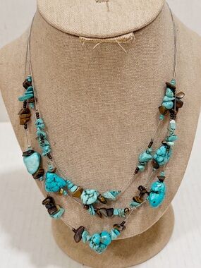 Turquoise Multi-Strand Necklace